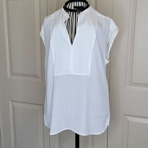 J. CREW White Sleeveless Blouse Size XS